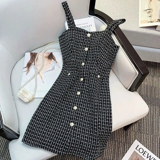 Plaid Dress Set