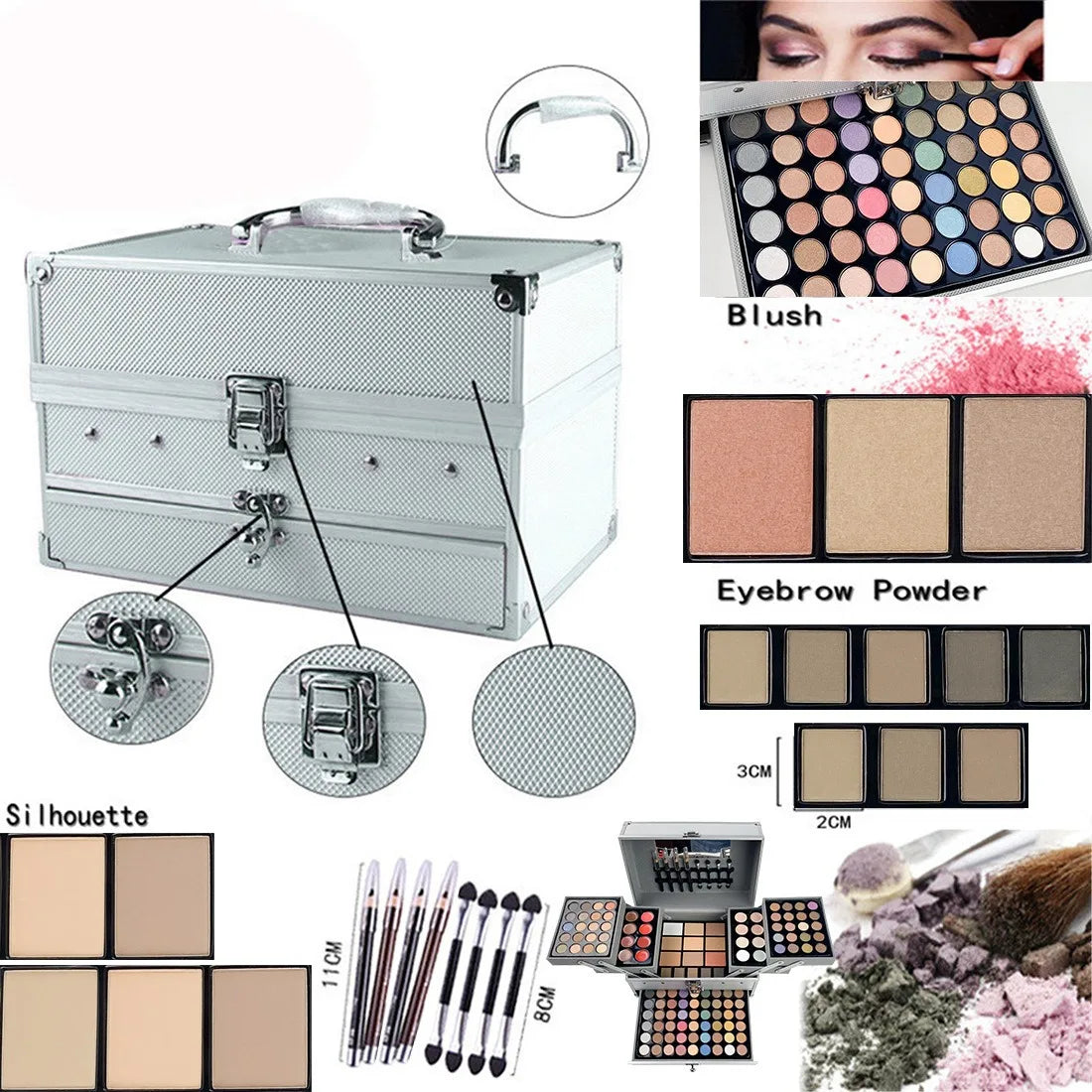 127-Piece Professional All-in-One Makeup Kit