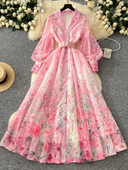Floral Pearl Maxi Dress