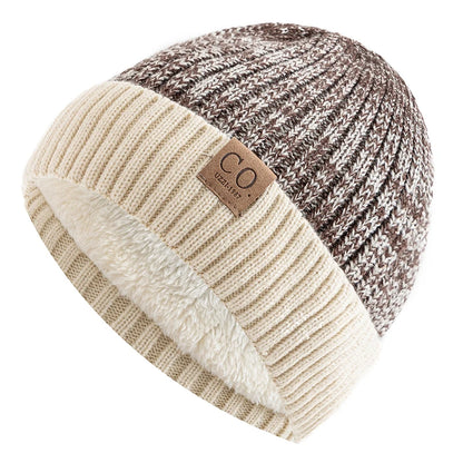 Two-Tone Fur Lined Winter Beanie