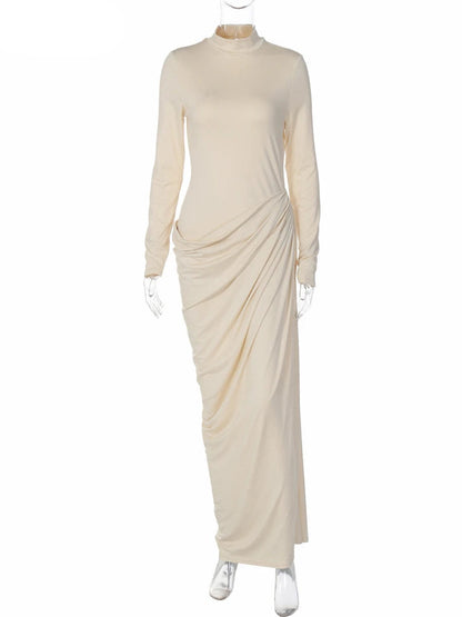 Turtleneck Bodycon Maxi Dress