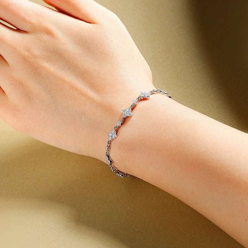 SMYOUE Full Diamond Moissanite Bracelet