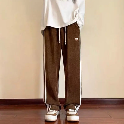 Corduroy straight pants