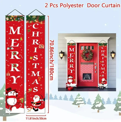 Christmas Hanging Door Banner