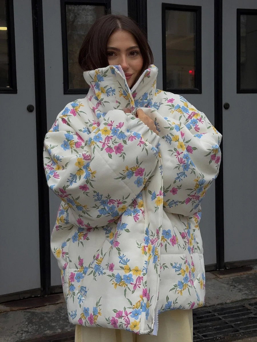 Floral Puffer Jacket