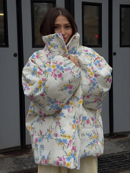 Floral Puffer Jacket