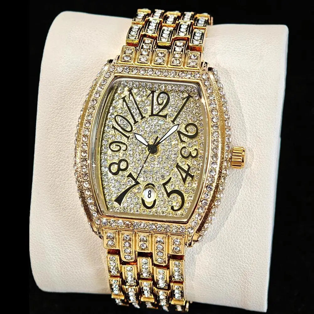 Shiny Diamond Tonneau Women’s Watch