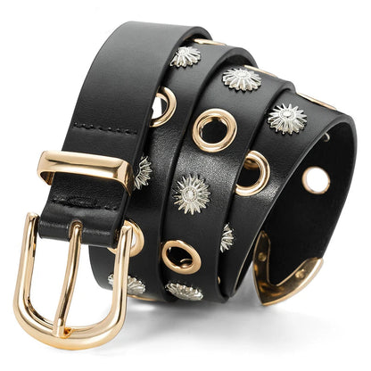 Punk Gold Rivet Belt