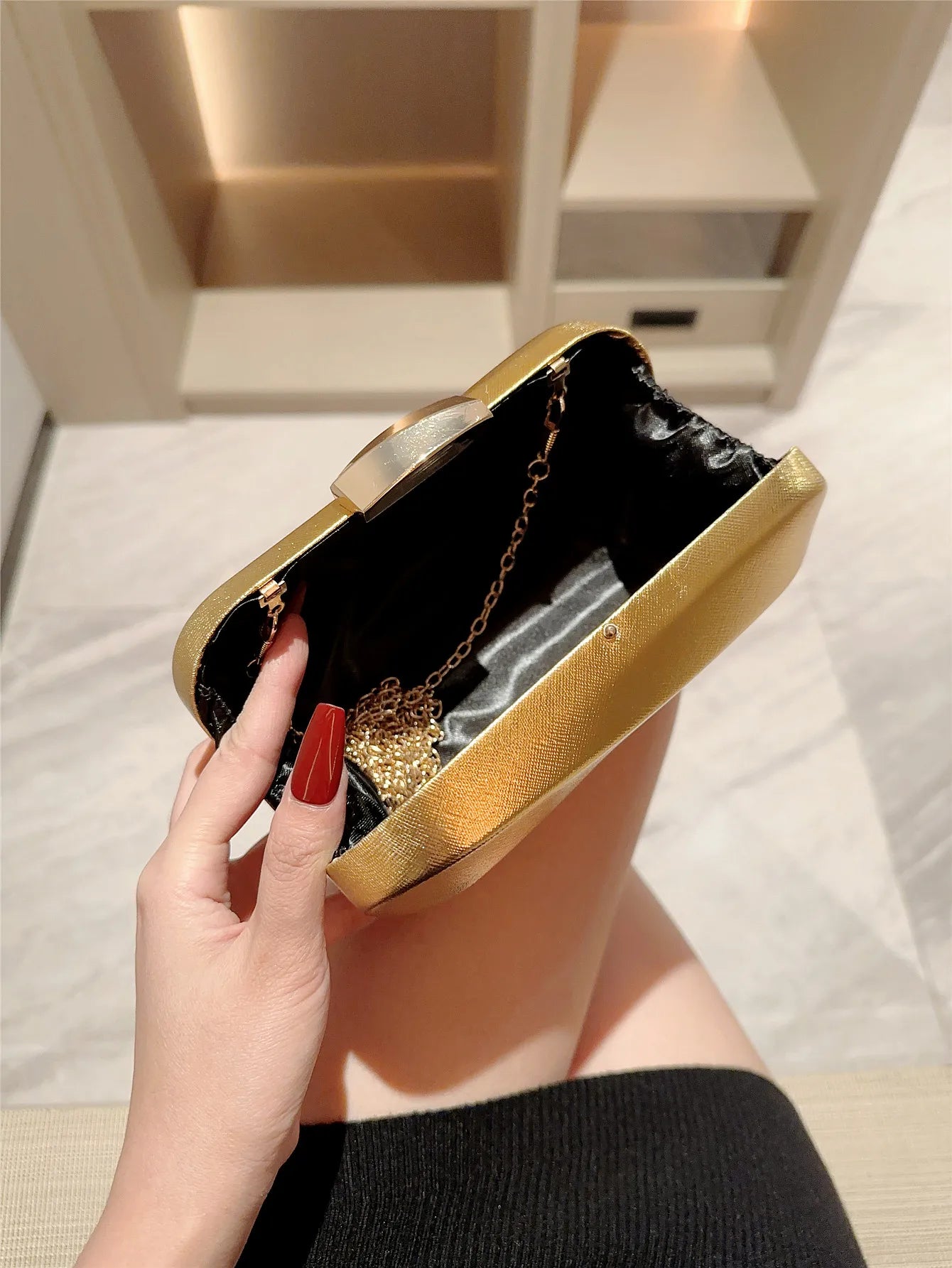High-End Square Box Evening Clutch