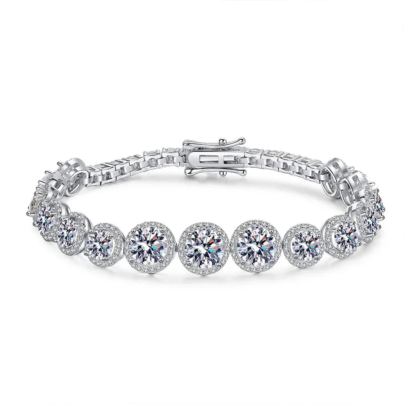 D Color Moissanite Tennis Bracelet