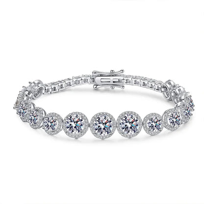 D Color Moissanite Tennis Bracelet