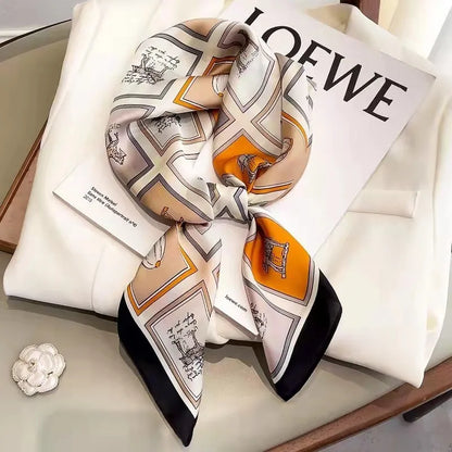 High-End Small Silk Scarf