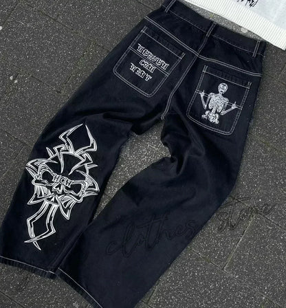Joker embroidered jeans