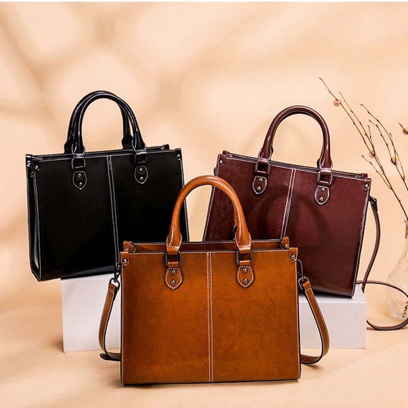 Genuine Leather Tote Bag