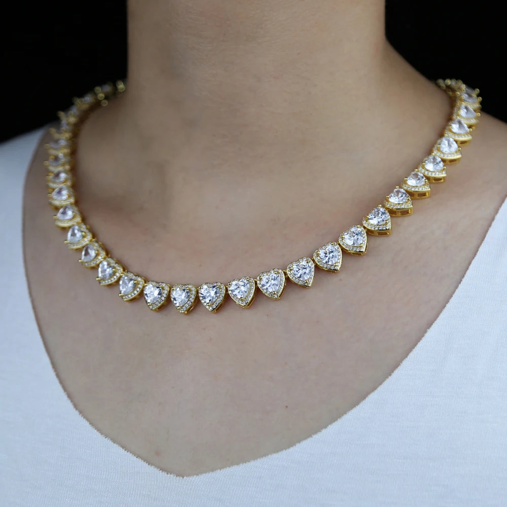 Heart CZ Choker