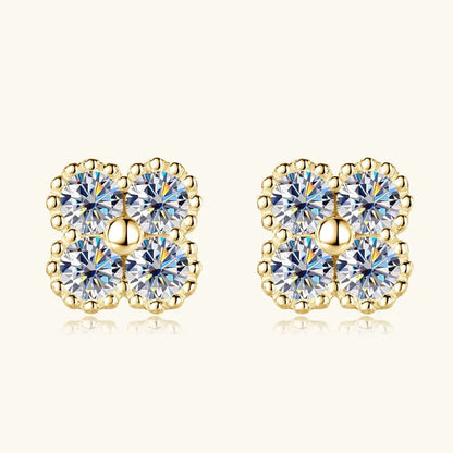 Clover Moissanite Earrings