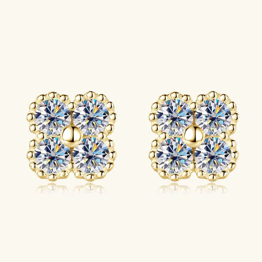 Clover Moissanite Earrings