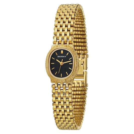 Gold Oval Watch