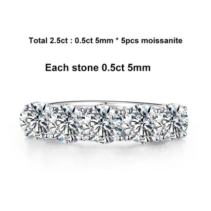 Women’s Moissanite Sterling Silver Ring