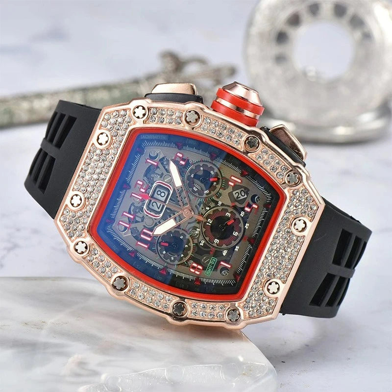 Multifunctional Barrel Quartz Watch