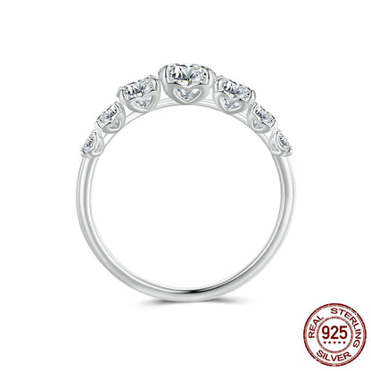 Heart Setting Moissanite Engagement Ring