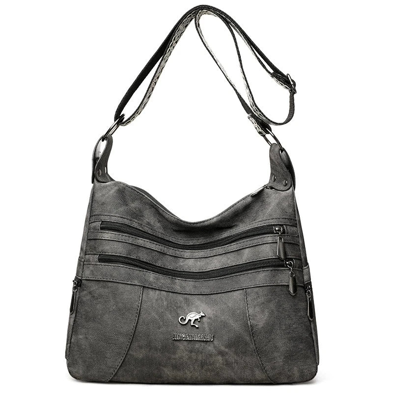 Vintage Multi-Layer Shoulder Bag