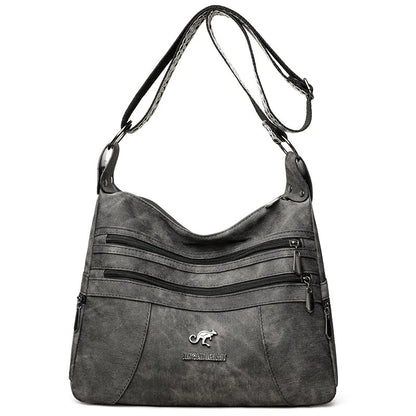 Vintage Multi-Layer Shoulder Bag