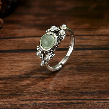 Retro Bohemian Copper Metal Pearl Jewelry Set