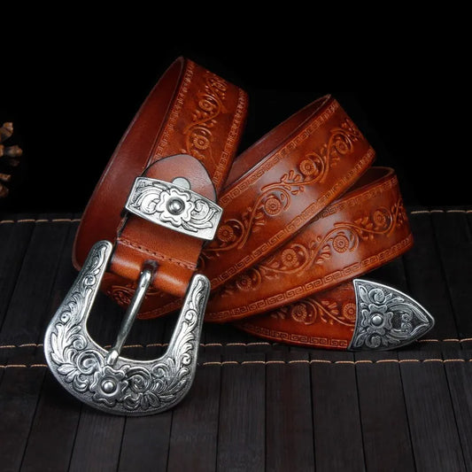 Embossed Cowboy Belt