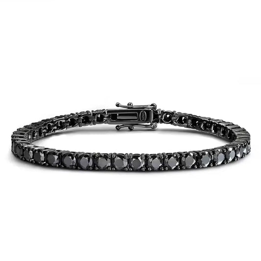 EUREKA Black Moissanite Tennis Bracelet