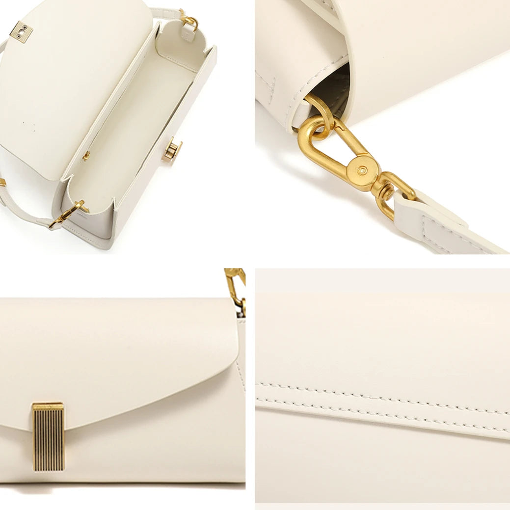 Square Leather Shoulder Bag