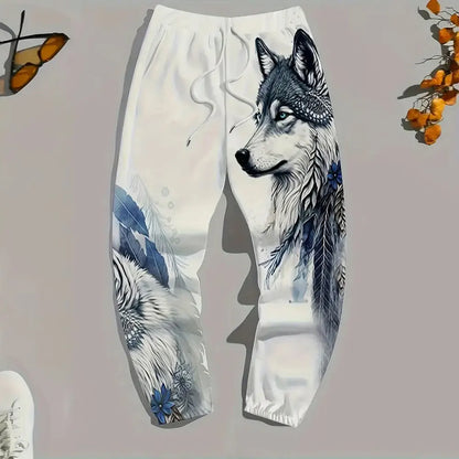 Lion print sweatpants
