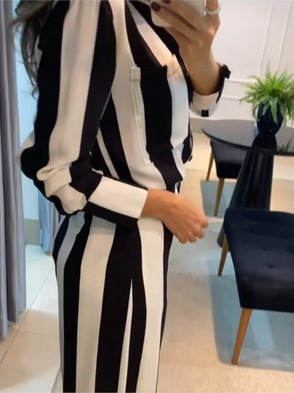 Striped Two-Piece Set
