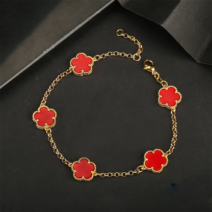 Five Leaf Flower Bracelet