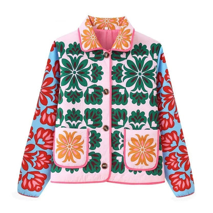 Quilted Print Jacket