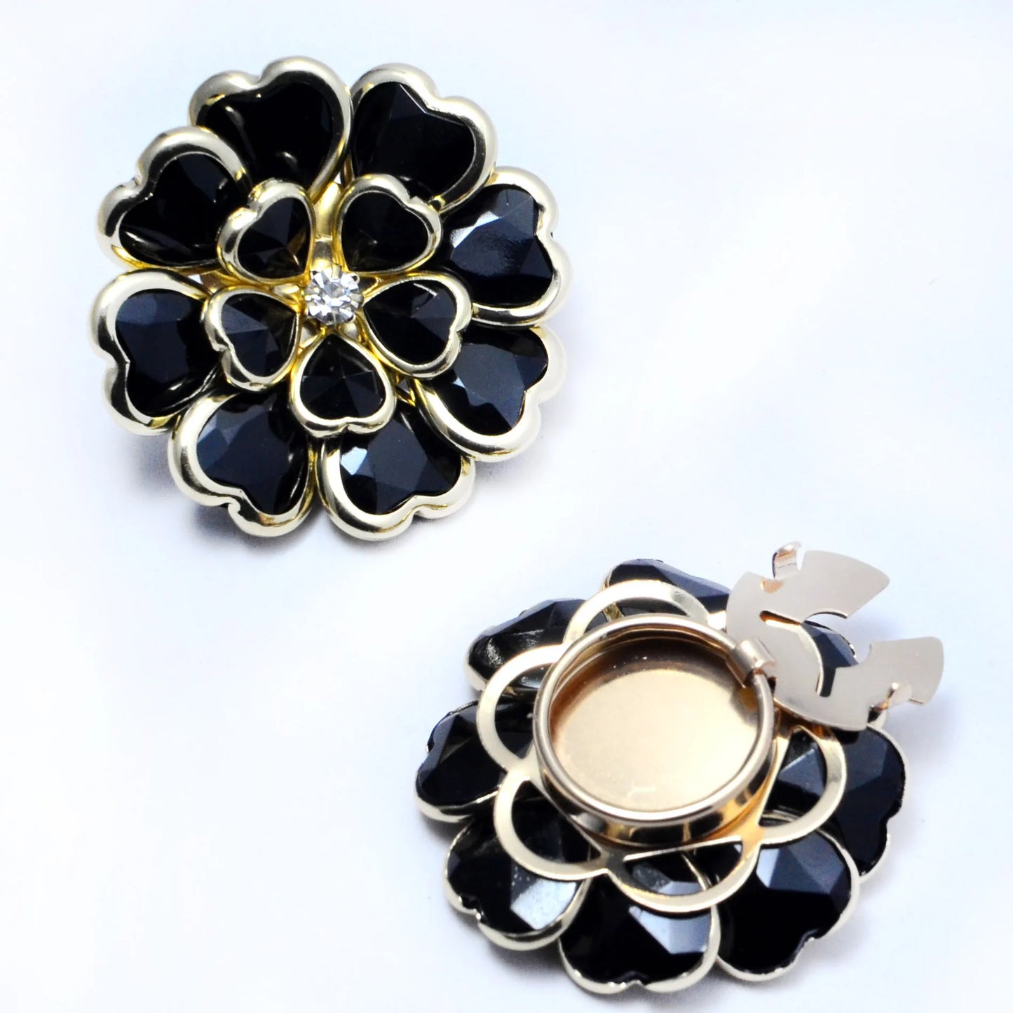 Camellia Button Cufflinks