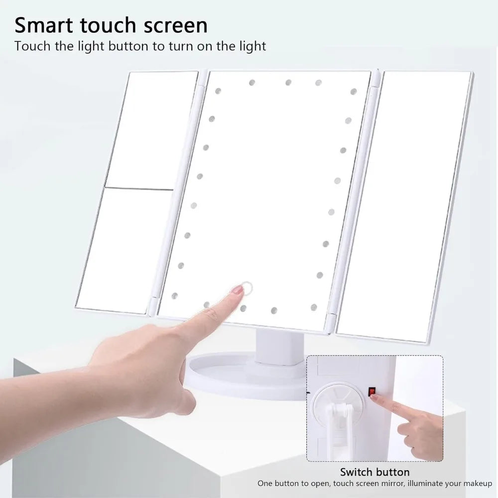 LED Vanity Makeup Mirror with Touch Control