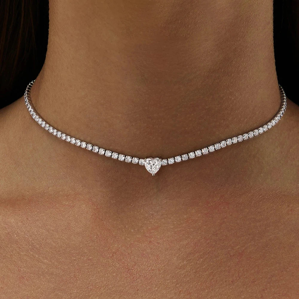 Moissanite Tennis Necklace