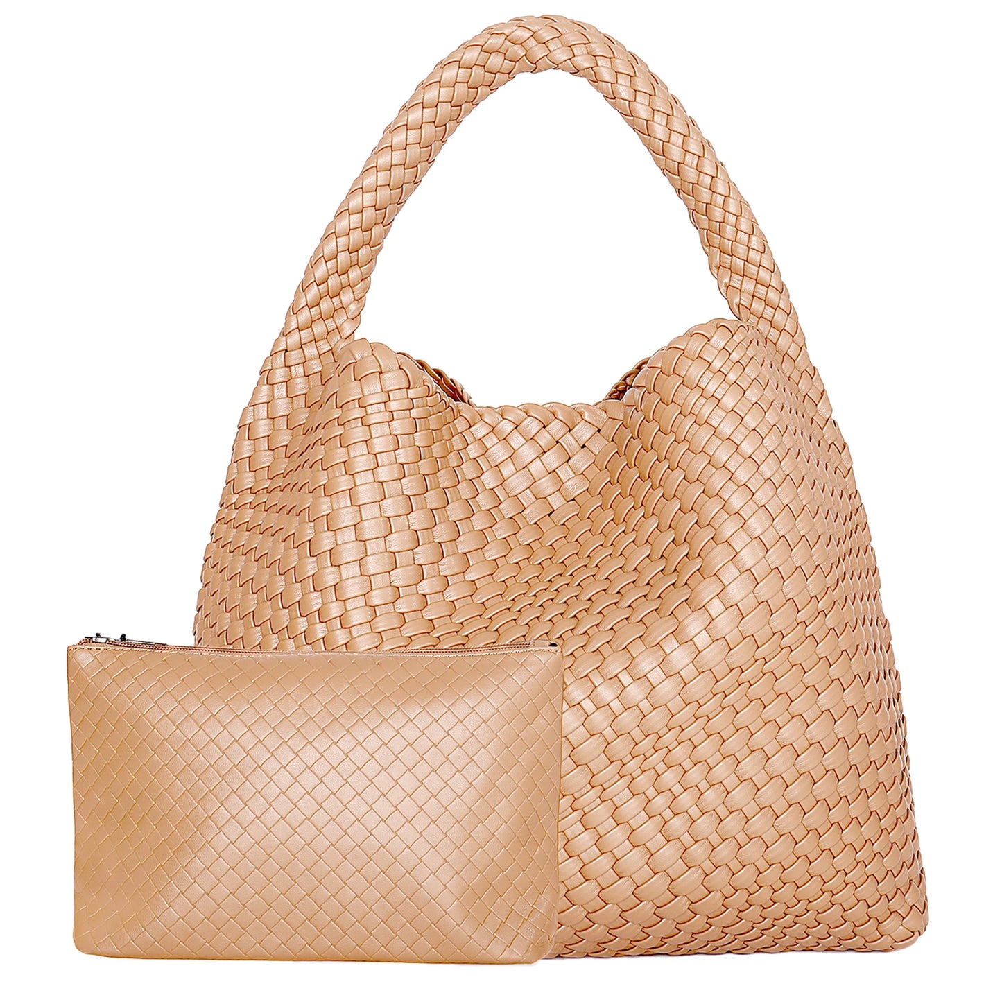Woven Leather Tote