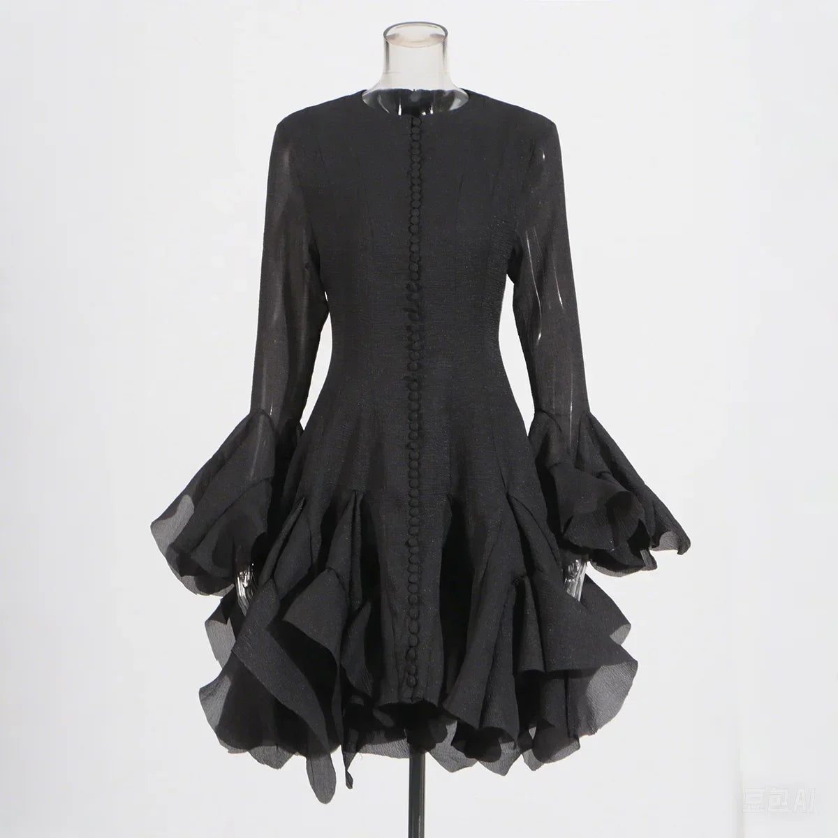 Sweet Ruffles Knee-Length Dress