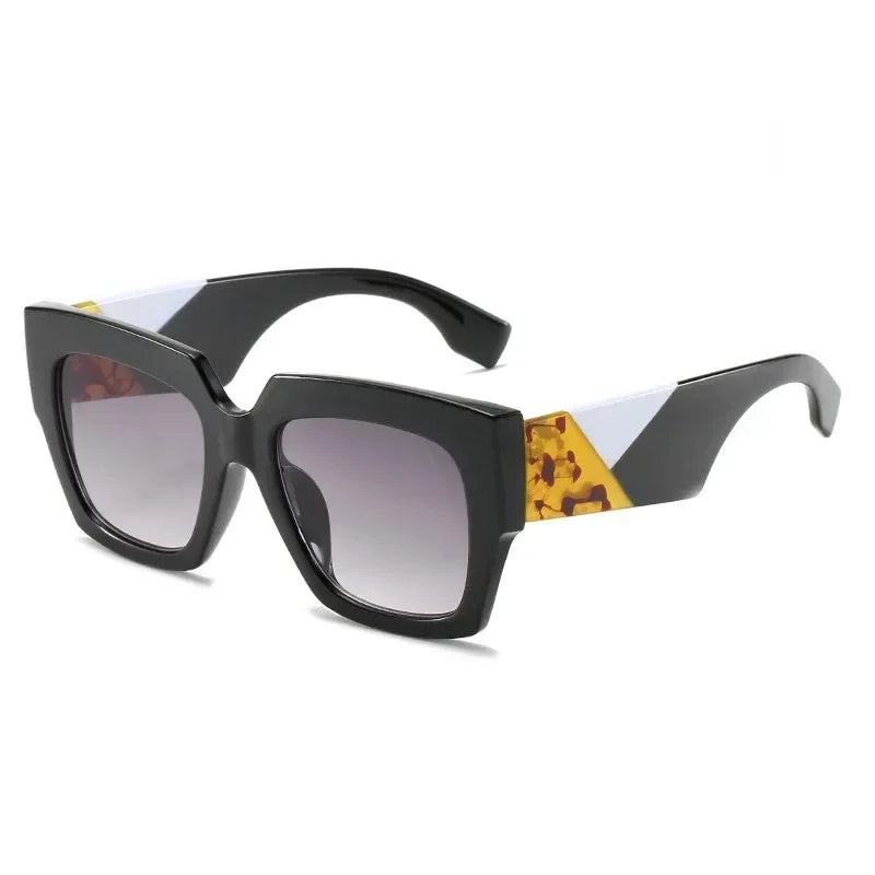 Oversized Square Retro Sunglasses UV400