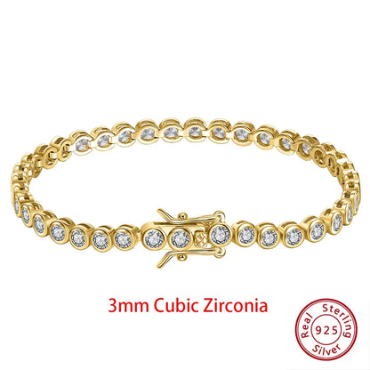 Sterling Silver Tennis Bracelet