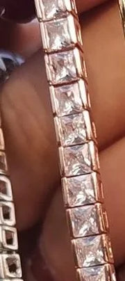 Handmade 4mm Square Diamond Bracelet