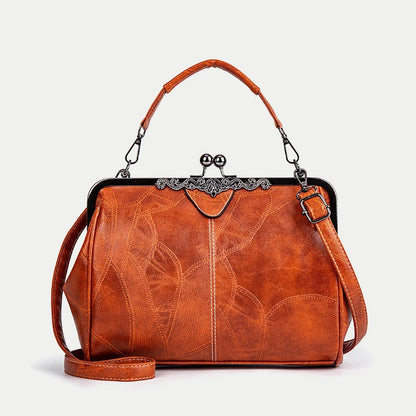 Leather Crossbody Shoulder Tote Bag