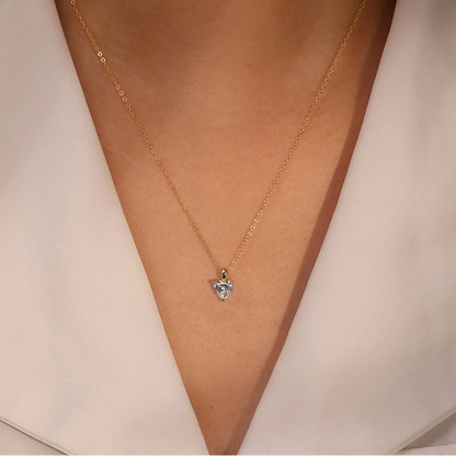 Heart Moissanite Necklace