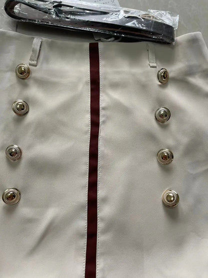 High Waist A-Line Skirt
