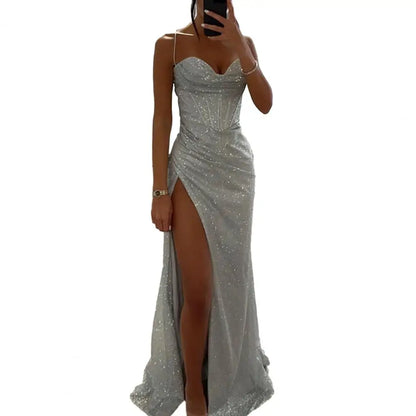 Women’s Shiny Sequin Evening Dress