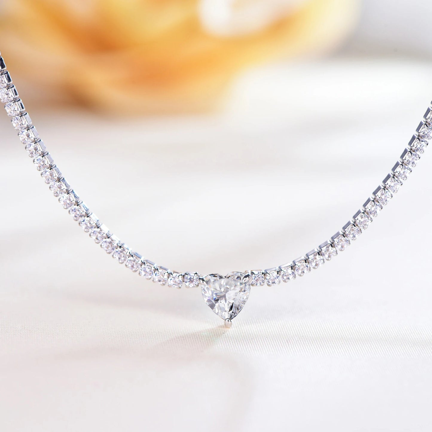 Moissanite Tennis Necklace