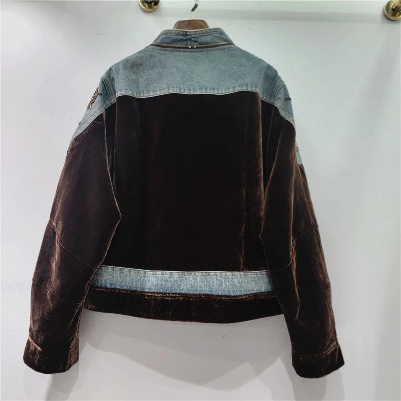Patchwork Velvet Jacket