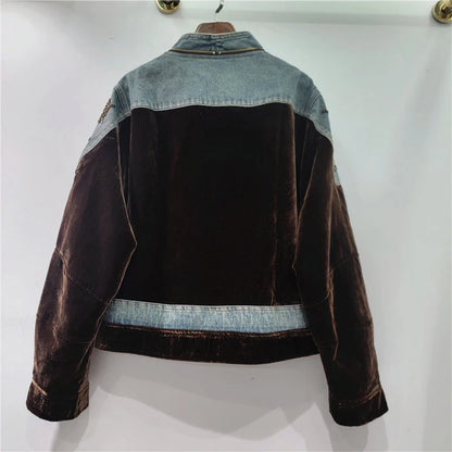 Patchwork Velvet Jacket